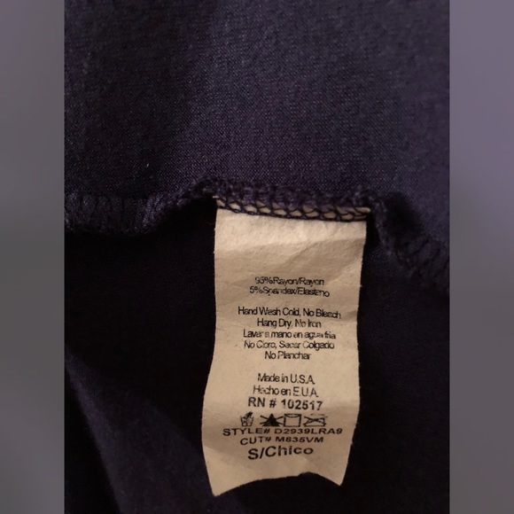 MAI TAI Blue-Purple Deep SS V-Neck Pleated Dress EUC - Picture 6 of 7